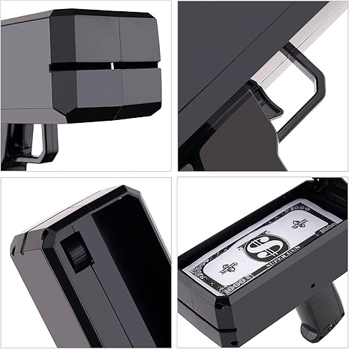 Miniatura 2 de Pistola de dinero dorada de utilería que se ve real que puede dispersar dinero como la lluvia, pistola de dinero falsa, pistola de dinero falsa,