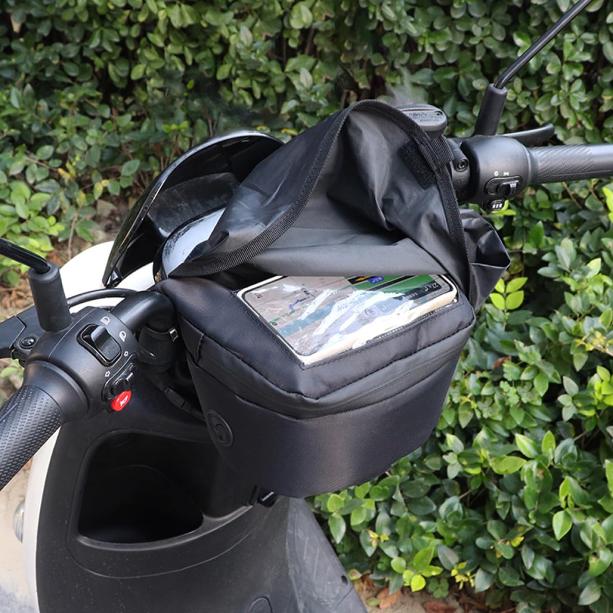 Generic Borsa Interno Manubrio Bicicletta in Poliestere Spazioso per Ciclismo Urbano e Avventure All'aperto