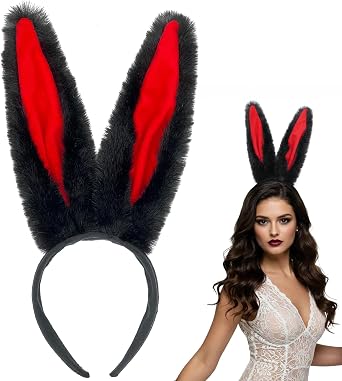 Bunny Ears Headbands Easter Furry Rabbit Ear Headband Halloween Party Prom Cosplay Bunny Costume Accessories Headwear