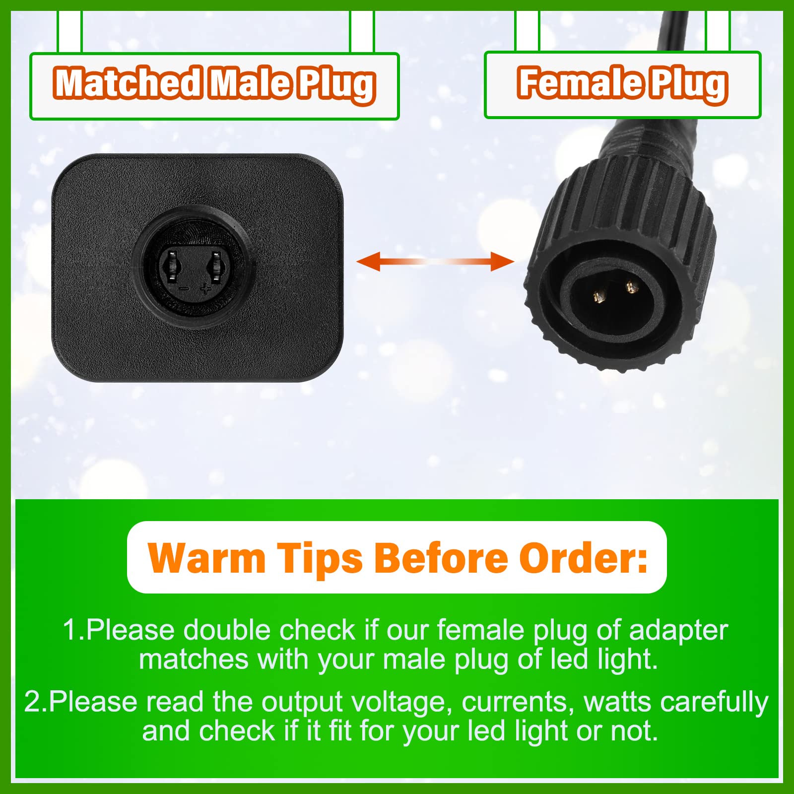 Snapklik.com : 2 Pieces LED Transformer Replacement Class 2 Power ...