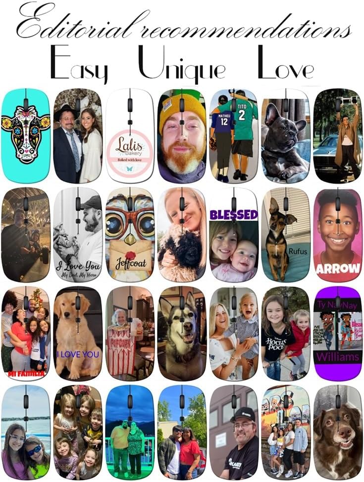 Miniatura 4 de maizi USB Mouse Wireless Dog Breeds Belgian Laekenois for Mac Laptop PC Chromebook, Dog Pet Belgian Laekenois Made in The USA