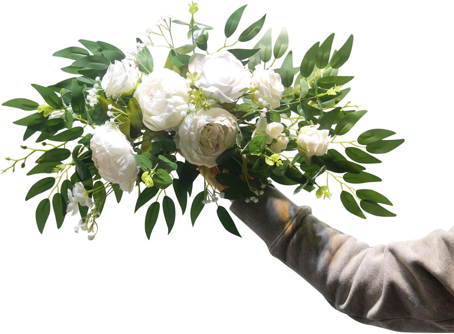 Artificial Flower Swag for Wedding Ceremony, White