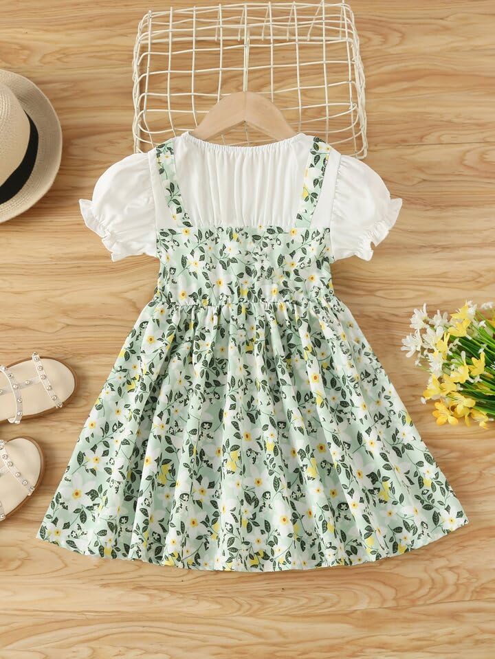 Image of TAGAS Dress for Girl Cotton Dress Girl Frock Dress Dreess Casual Dress Dress KD-196