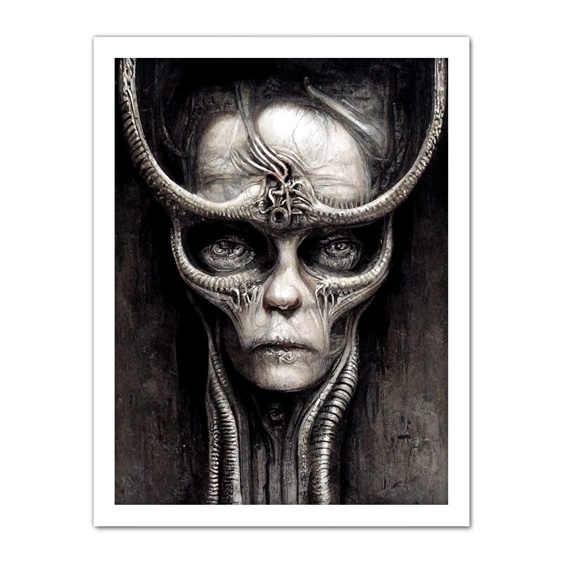 Doppelganger33 LTD Gothic Fantasy Alien Art Artwork Framed Wall Art Print 18X24 Inch