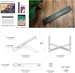 Nexstand K7 Laptop Stand, Foldable Portable Laptop Stand, Ergonomic Laptop Riser for Desk for MacBook and Laptops 10-17" Collapsible Lightweight for Travel