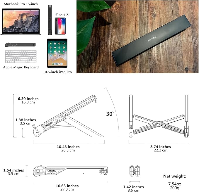 Soporte para Laptop K7 Plegable Portátil Negro miniatura 6