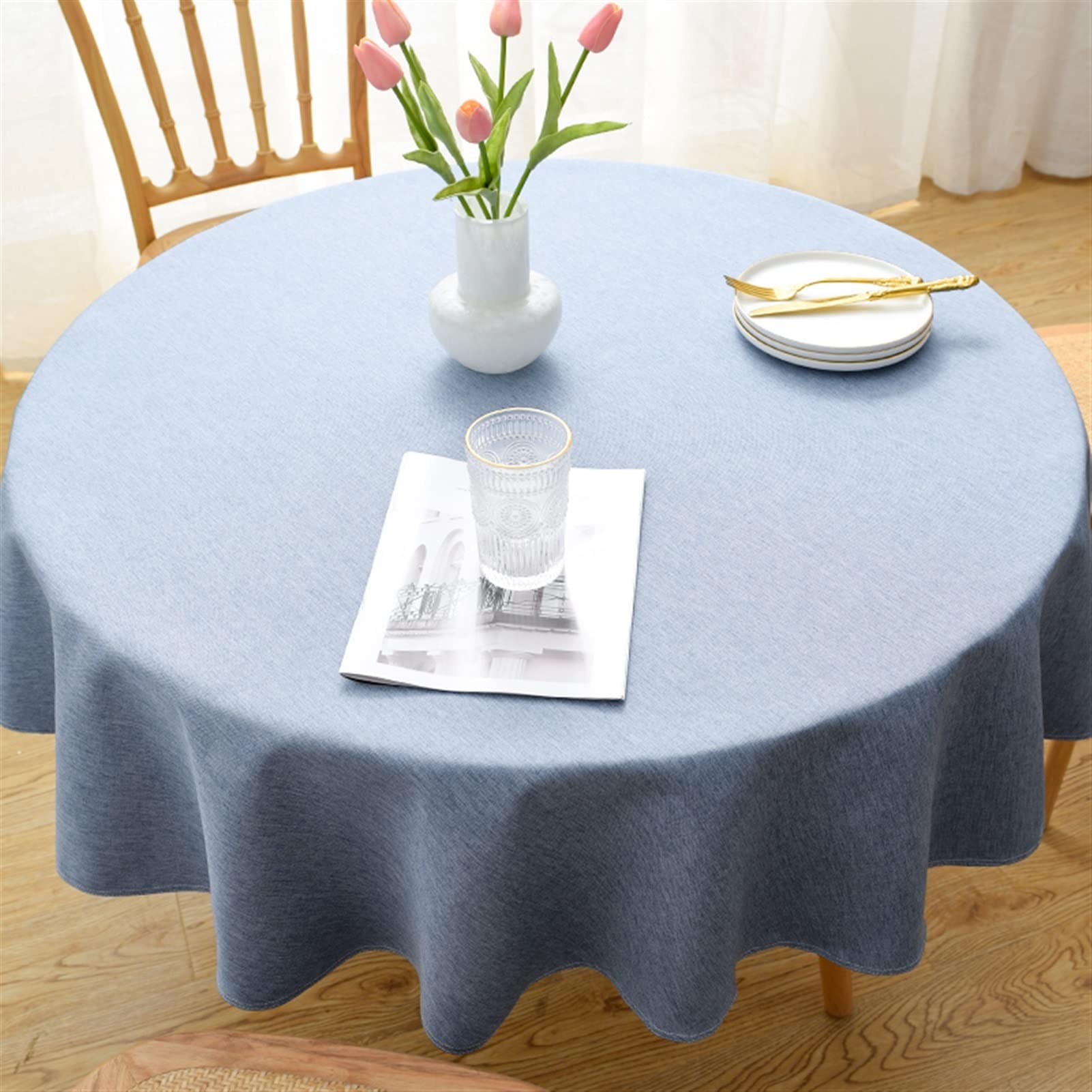 Nappe coton et lin de grande taille 160cm pour restaurant et grand hôtel