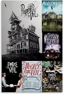 CELENATURE Pierce The Veil by Collide with The Sky (2)(4) Canvas Poster Wall Art Decor Print Picture Paintings for Living Room Bedroom Decoration Unframe-style 12x18inch(30x45cm)