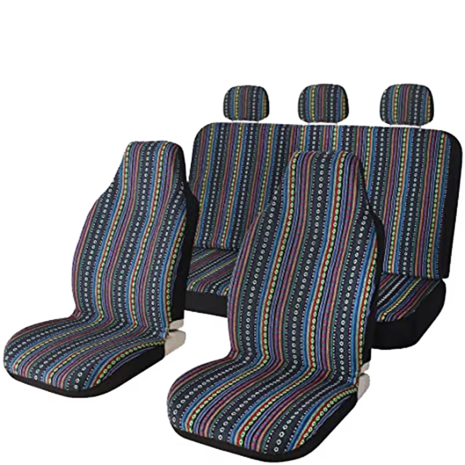 Universali Coprisedili Auto Coprisedili Per Auto Set Coprisedili Universali Coprivolante Coprisedile Universale(7 pcs set Type A)