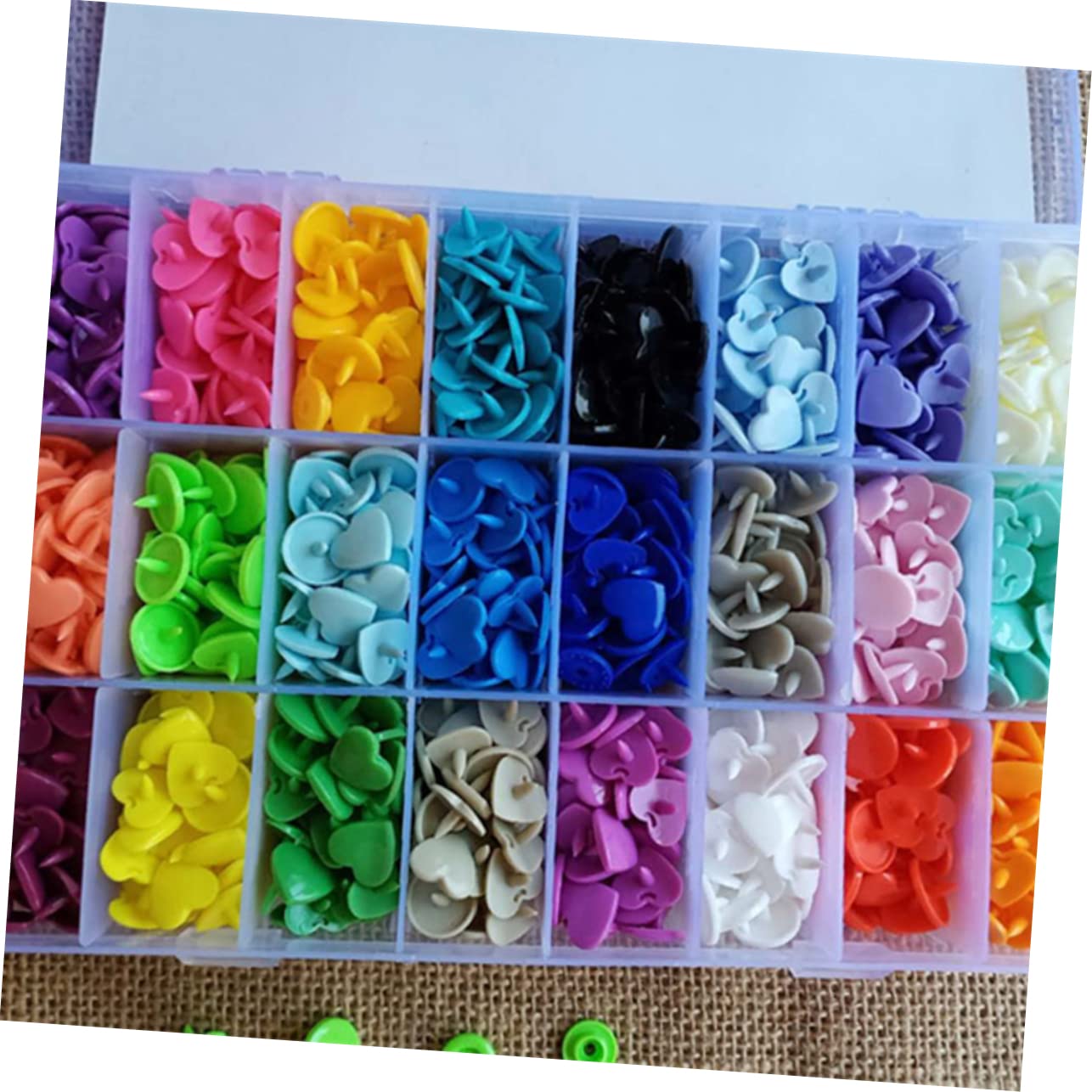 SHINEOFI 360juegos Botones de Plástico Broches Presión para Ropa Kit de Broches Presión para Manualidades y Bricolaje Botones para Tela
