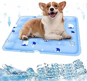 Alfombrilla Refrescante Para Perros AQPET - Redonda 60 Cm, Gel No Tóxico, Autoenfriable