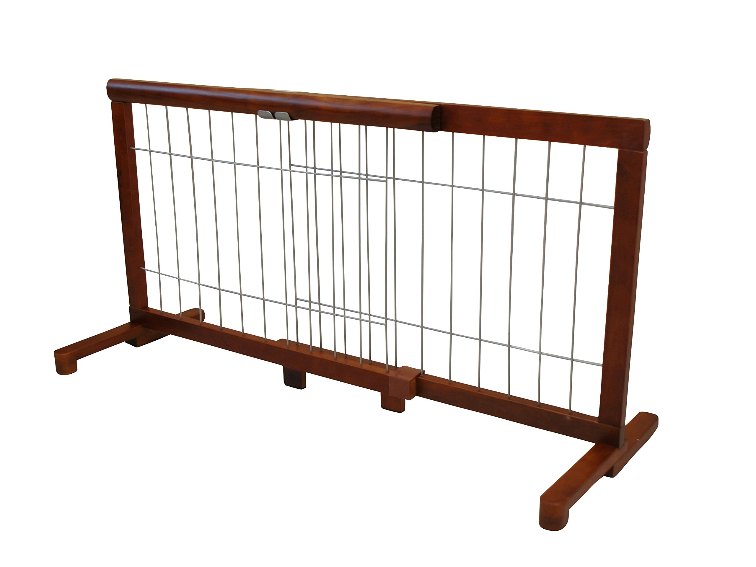 ⭐︎お値下げ⭐︎突っ張りペットゲート扉付き 高さ120㎝ ブラウン ワン
