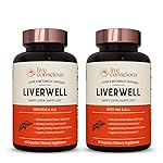 LiverWell Liver Cleanse, Rejuvenation, Metabolic Support - Liver Supplement for Liver Health w/Highly Bioavailable Milk Thistle Extract, N-Acetyl Cysteine, Alpha Lipoic Acid, Zinc, Selenium - 2 Pack