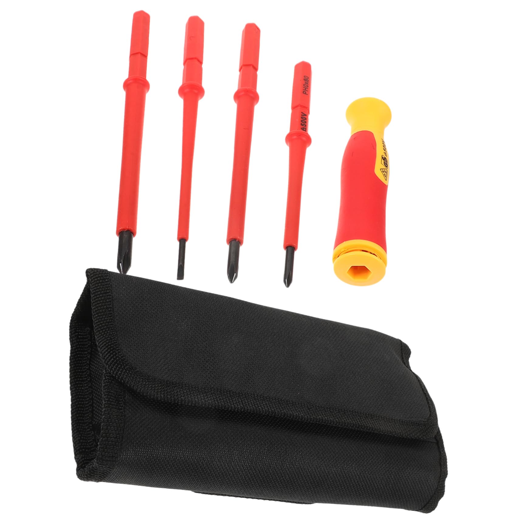 HOMSFOU 4juegos Conjunto De Destornilladores Aislados Herramientas Eléctricas De Bricolaje Para Reparaciones y Mantenimiento Doméstico Kit Completo De Destornilladores De Precisión