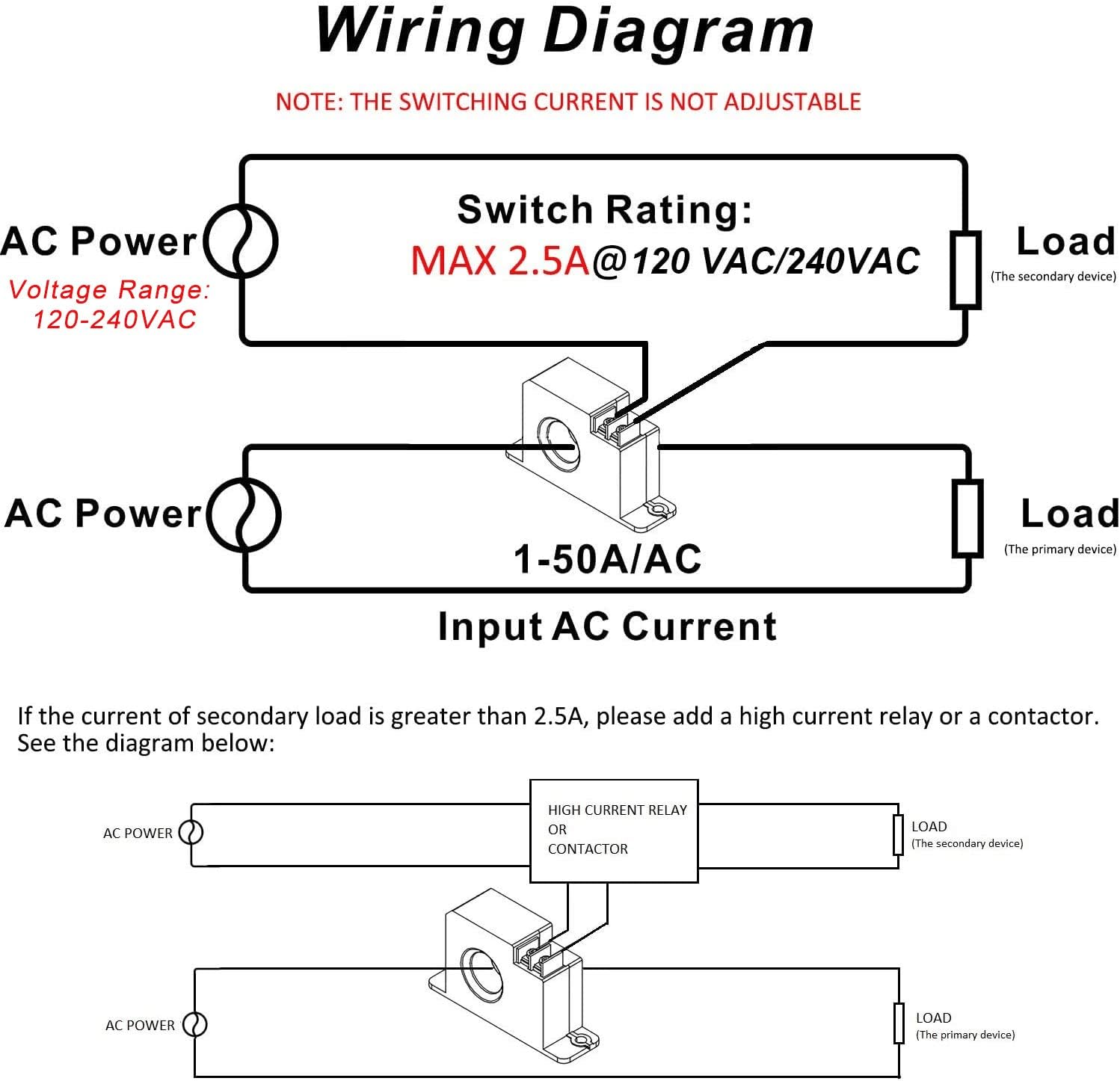 Bеѕt Cуbеr Mоndау 🔥 CrocSee Miniature Current Switch, CS-TS0, Normally Open Amp Sensor Monitoring Relay, AC 1-50A Detectable