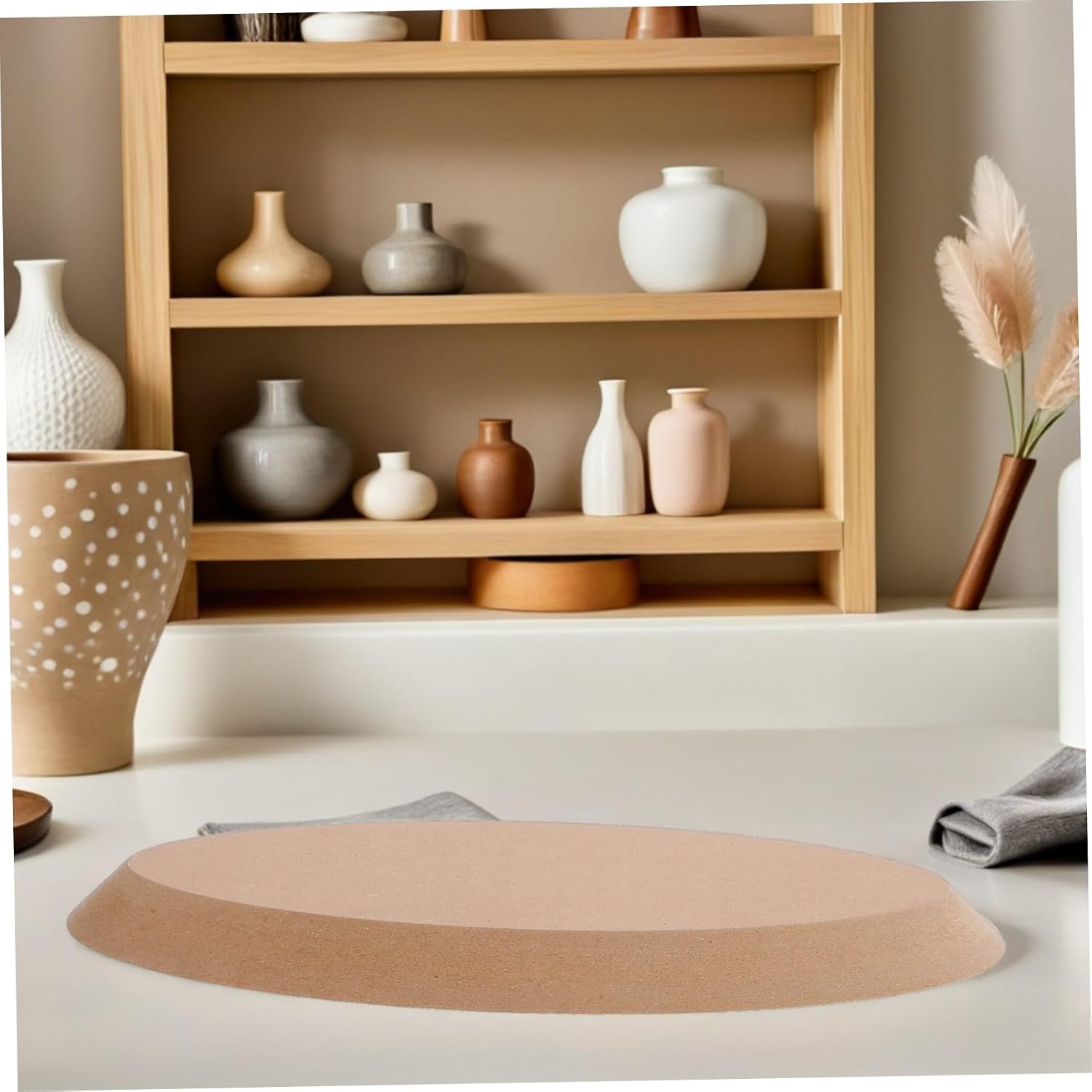 Oval Pottery Mold for Clay Handbuilding, Ceramic Forming Tool