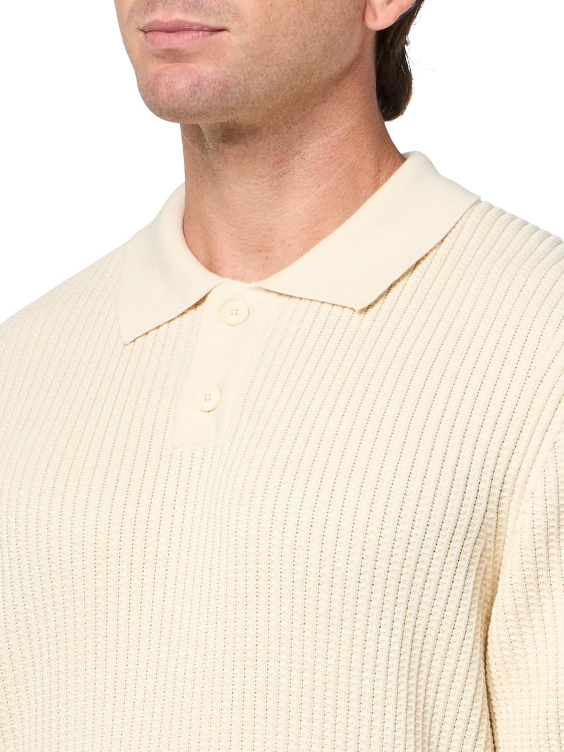 BOSS Men's Textured Knit Polo Short Sleeve Shirt