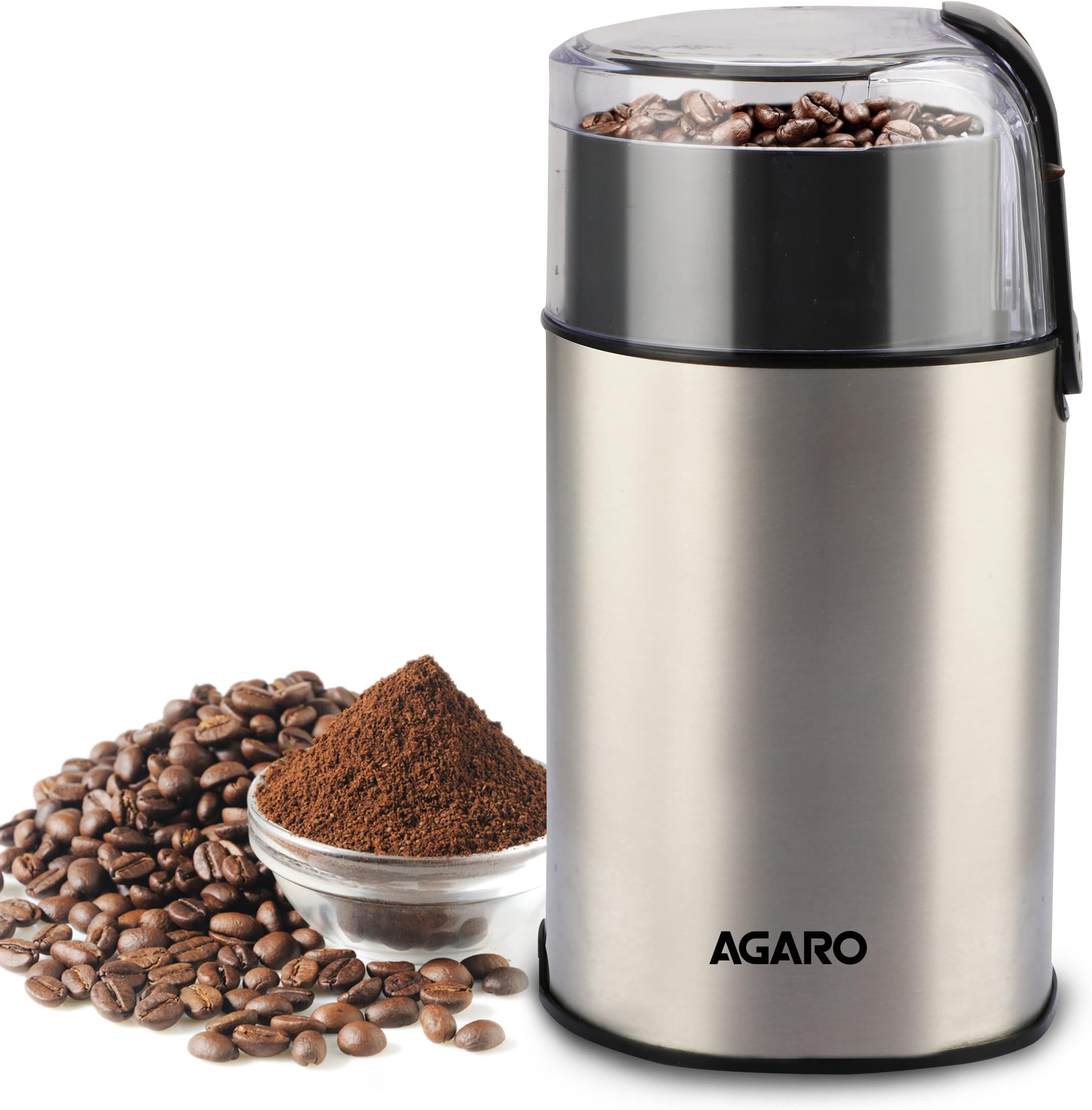 Krups Stainless Steel Black Fast Touch Oval Electric Spice And Coffee