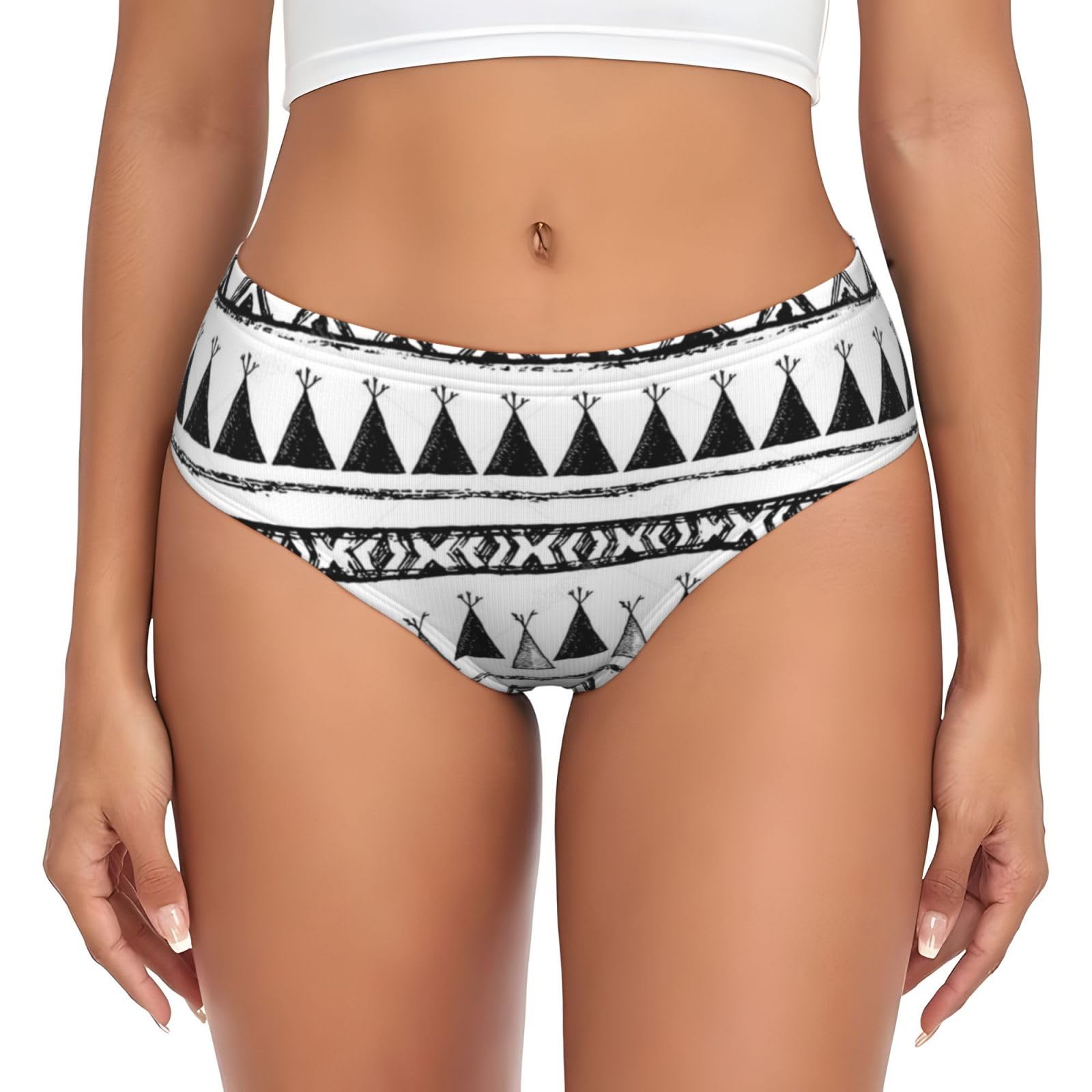 EVIUSNative American Patterns Women'S Briefs - Seamless And Stretchy Comfortable Undergarments Breathable And Stylish Ladies Panties Intimates For Everyday Wear
