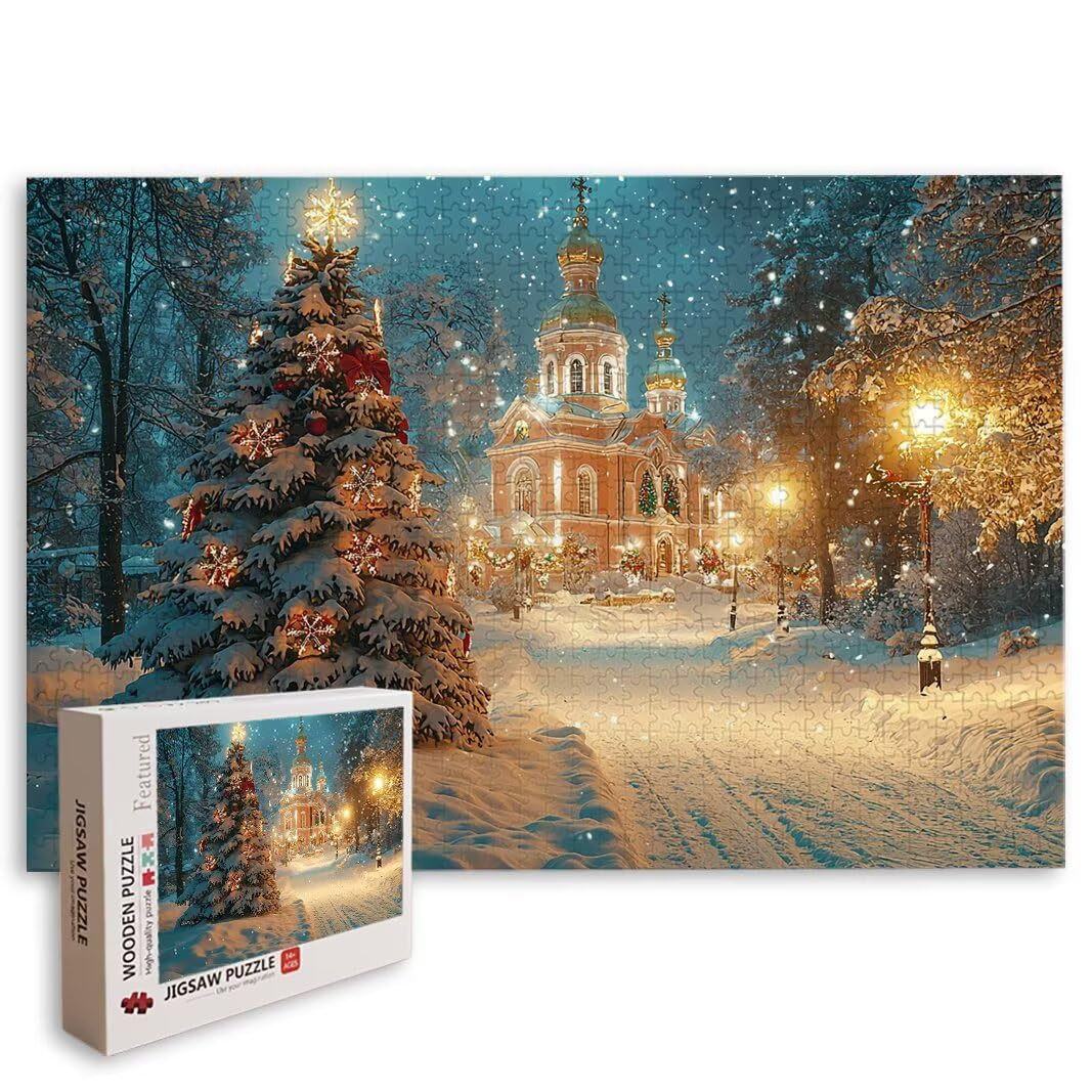 Puzzle Natale, Puzzle 2000 Pezzi Adulti per Decor, Regalo Donna/Uomo -8738
