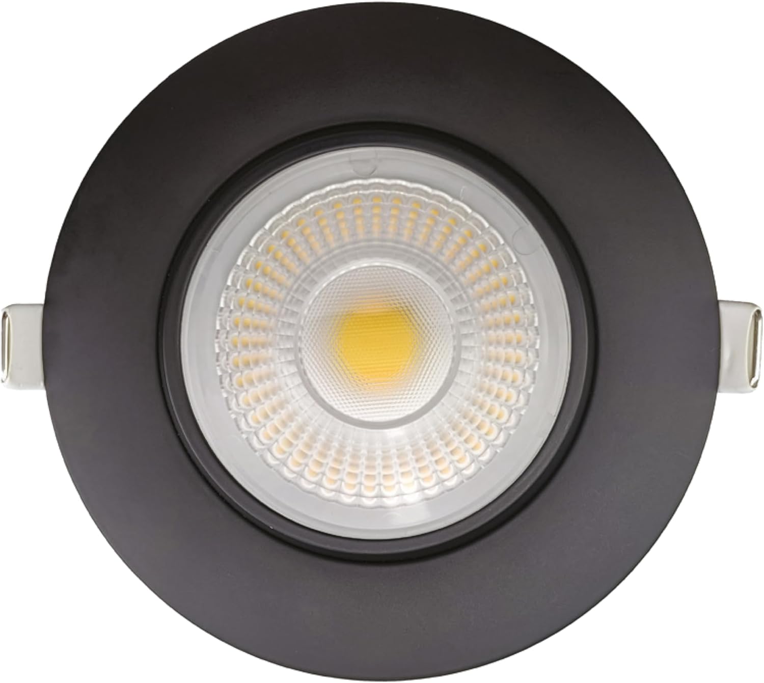 Goodlite 4-in Round Black High-Output Recessed Gimbal Adjustable Swivel Eyeball LED Light, Selectable Color Temps 27K-30K-35K-41K-50K, 20W, 1750 Lumens, 120-277V, Dimmable Triac & 0-10V, 1ct (G-20008)