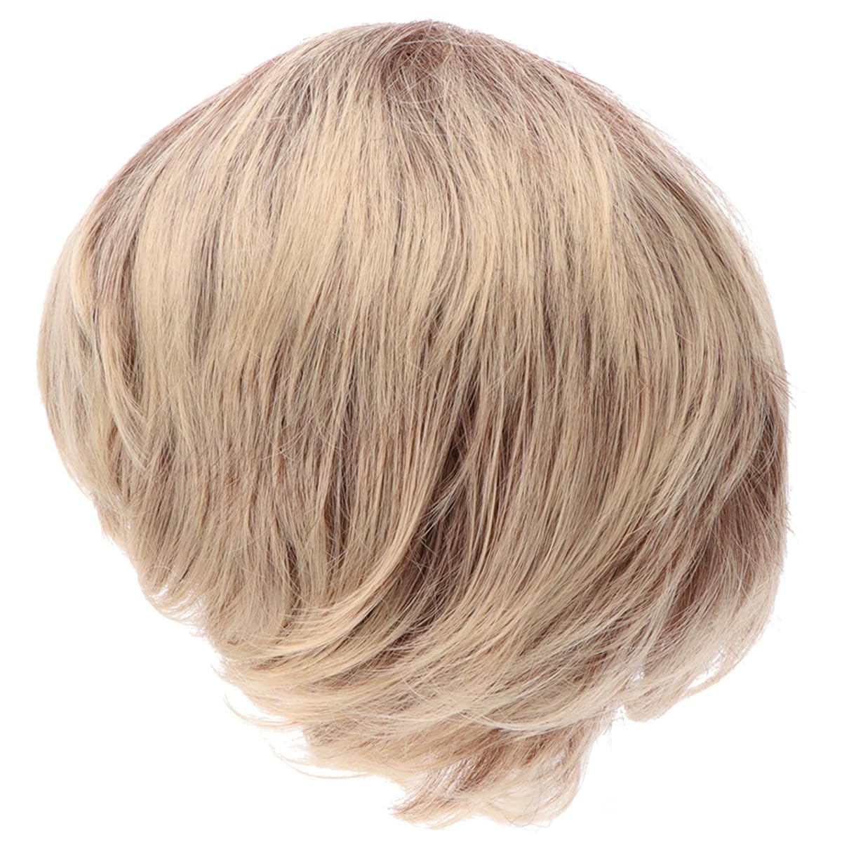 Healeved 3stücke Damen Kurzhaar Perücke Mit Lockigen Modischen Strähnen Kunsthaar-wig Für Alltag Partys Cosplay Und Mehr Atmungsaktiv Und Komfortabel Zu Tragen