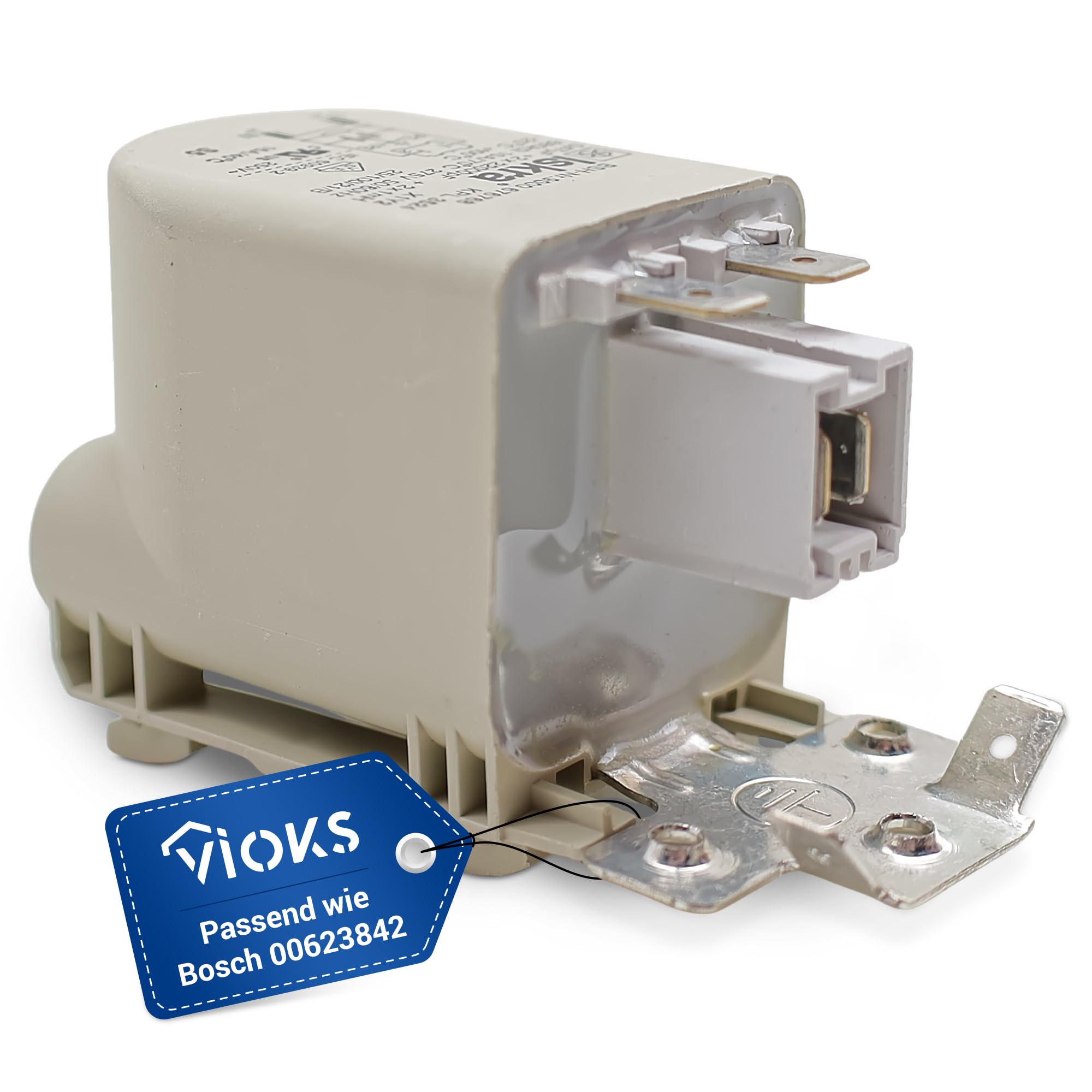 VIOKS Filtro anti-interferenza 0,47µF di ricambio per Bosch 00623842 623842 623842 filtro anti-interferenza filtro di rete per frigorifero, congelatore, lavatrice asciugatrice