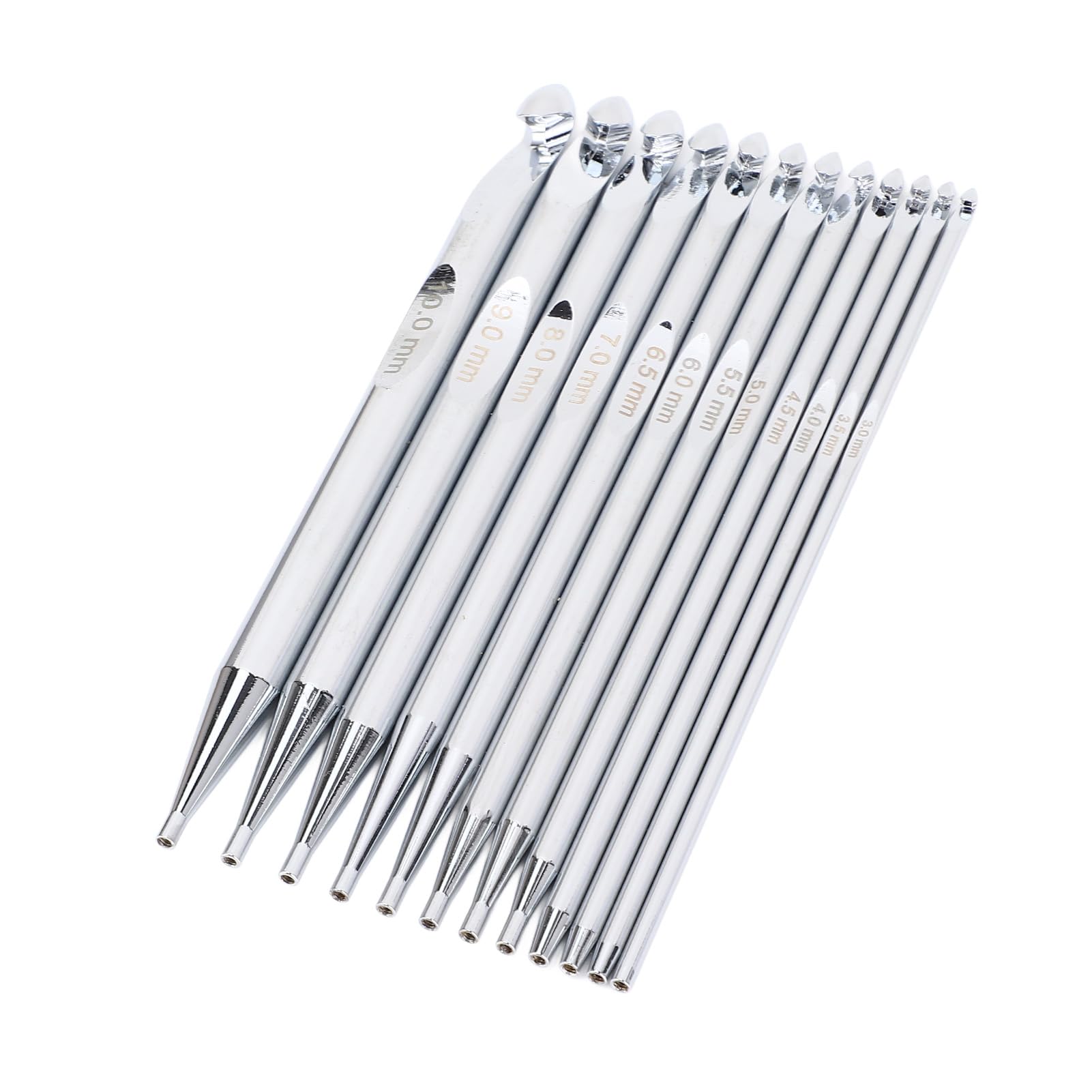Wymienne okrągłe igły do robienia na drutach zestaw 12 szt. szydełka 3 mm do 10 mm wielofunkcyjny zestaw szydełkowy materiały do szycia