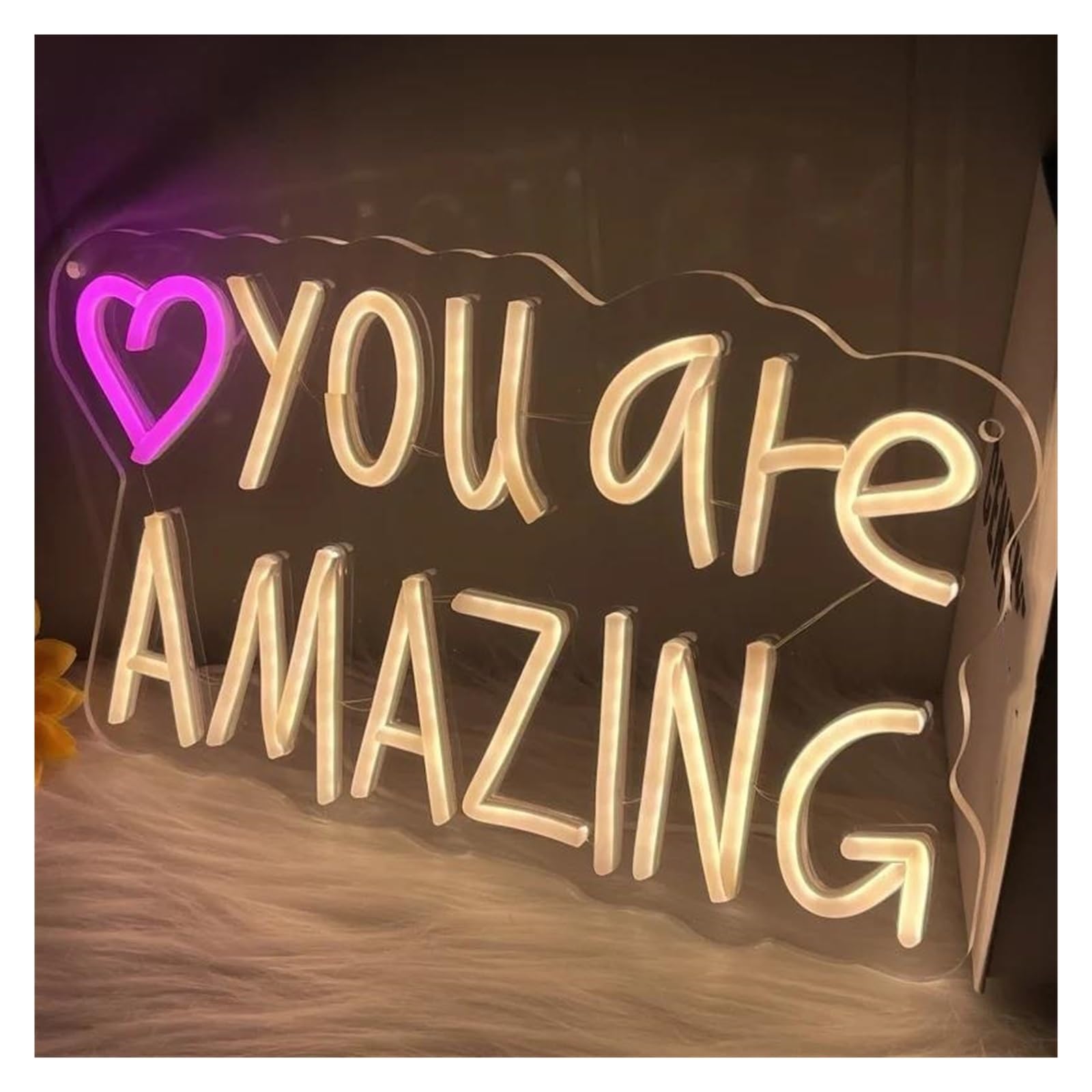 LEMST Sign Lamp You are Amazing Neon Light,with Dimmable Switch, Suitable for Studio, Bedroom, Living Room and Other Spaces 21.3x34.5cm