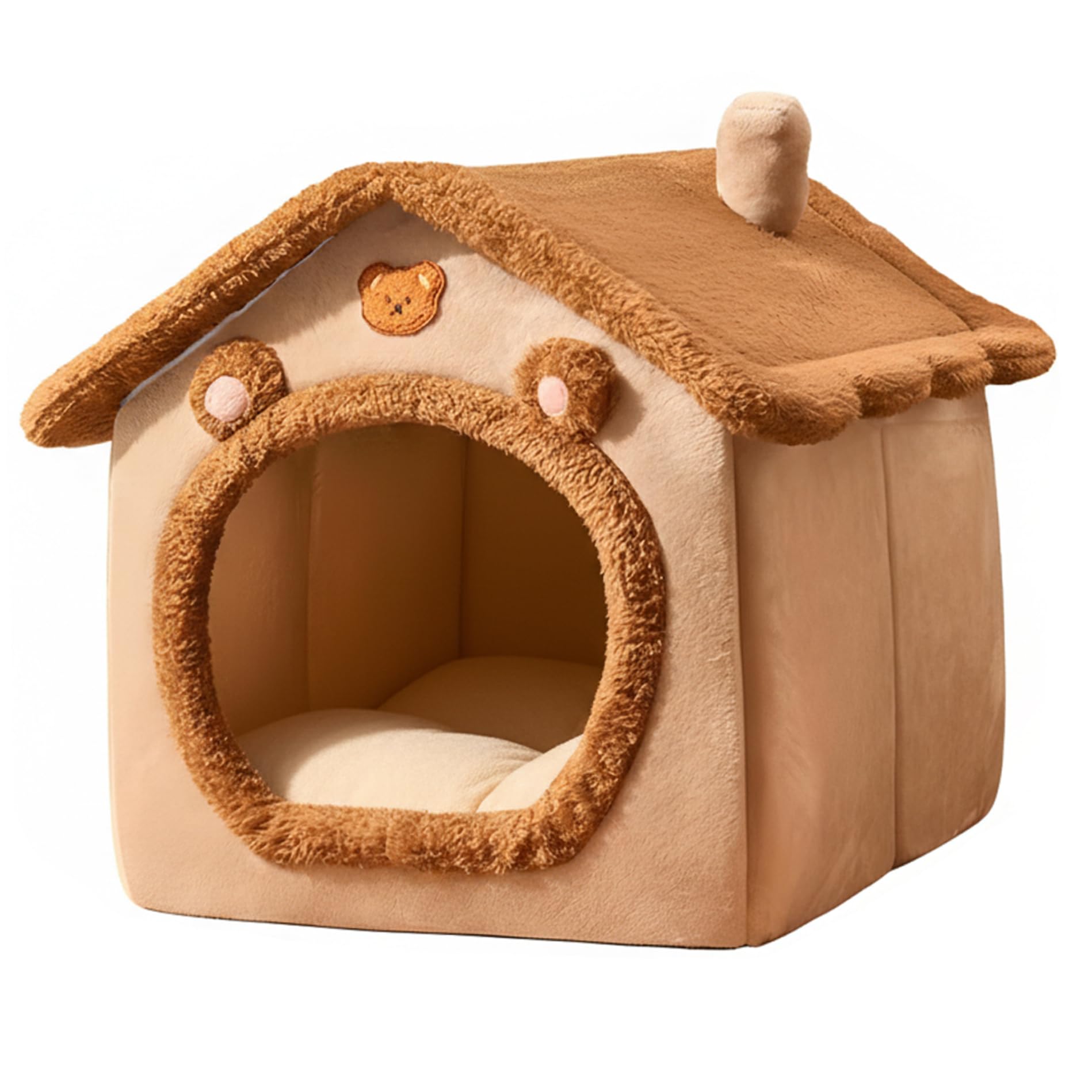 Lit fermé pour chat et cabane chaude pour les nuits fraîches en hiver
