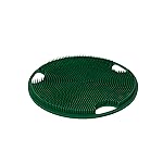 Boie USA Flat Body Scrubber - Hygienic, Exfoliating Loofah Alternative - Feels Like Silicone Scrubber Gentle on Sensitive Skin, Hypoallergenic, BPA- & Latex-Free, Made in The USA (Forest Green)