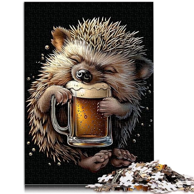 Foto 2 de 6 de Puzzles de 1000 Piezas para Adolescentes Cerveza de Erizo Juguetes Juegos Educativos Antiestrés Toda…