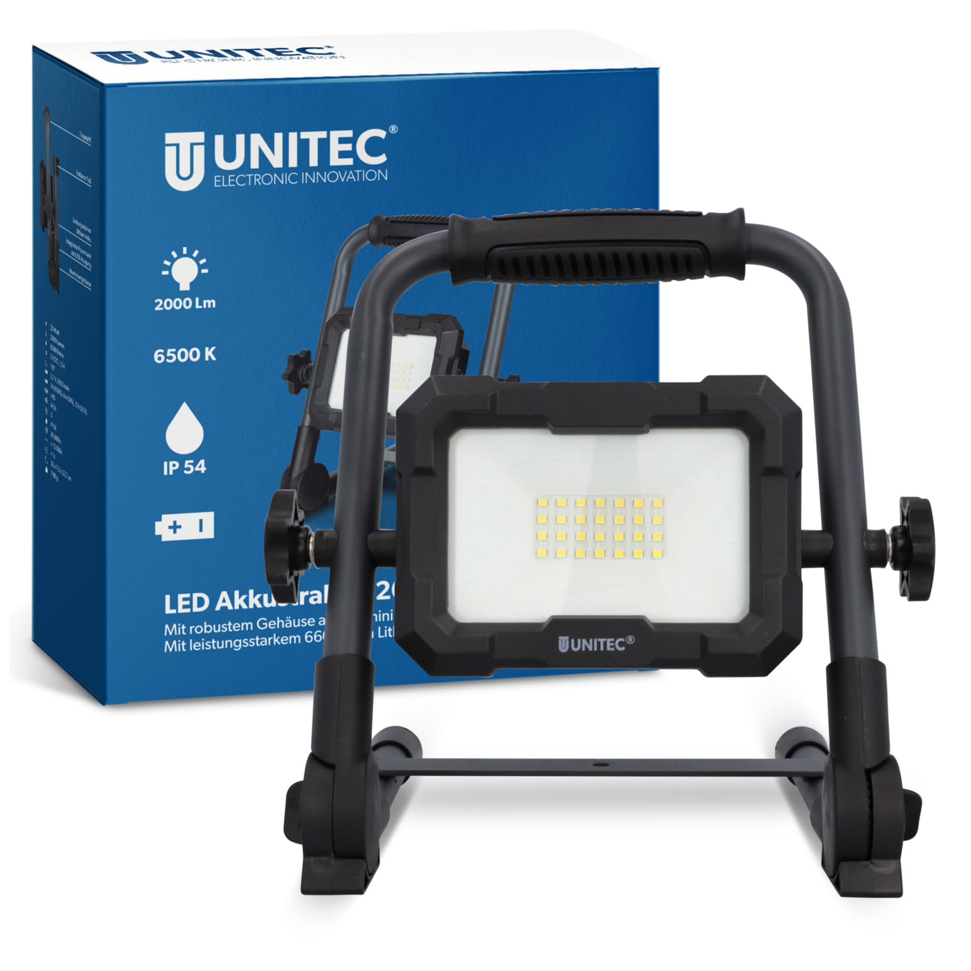 FARETTO LED batteria 20 W, 1600lm