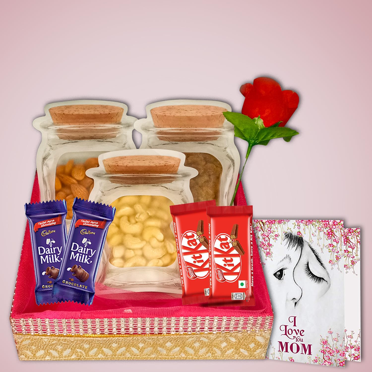 Midiron A Thoughtful Present for Mummy, Mumma, Mother, Mom, Grandmother, Healthy & Sweet Mother’s Day Gift Hamper, Celebrate Her Birthday, Mother Day, Anniversary with Delicious Chocolate Combo-image-48