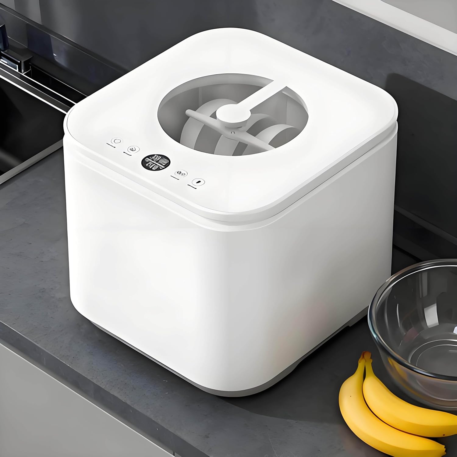 Portable Mini Dishwasher, Countertop Dishwasher That Requires No Installation, Features a Safety Door Lock， and Includes Intelligent Drying; Suitable for Homes and Apartments. B