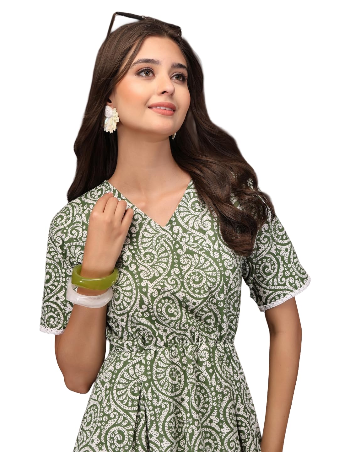 daevish Cotton Floral Printed Short Skater Dress for Women | Women Mini Dress-picture-41