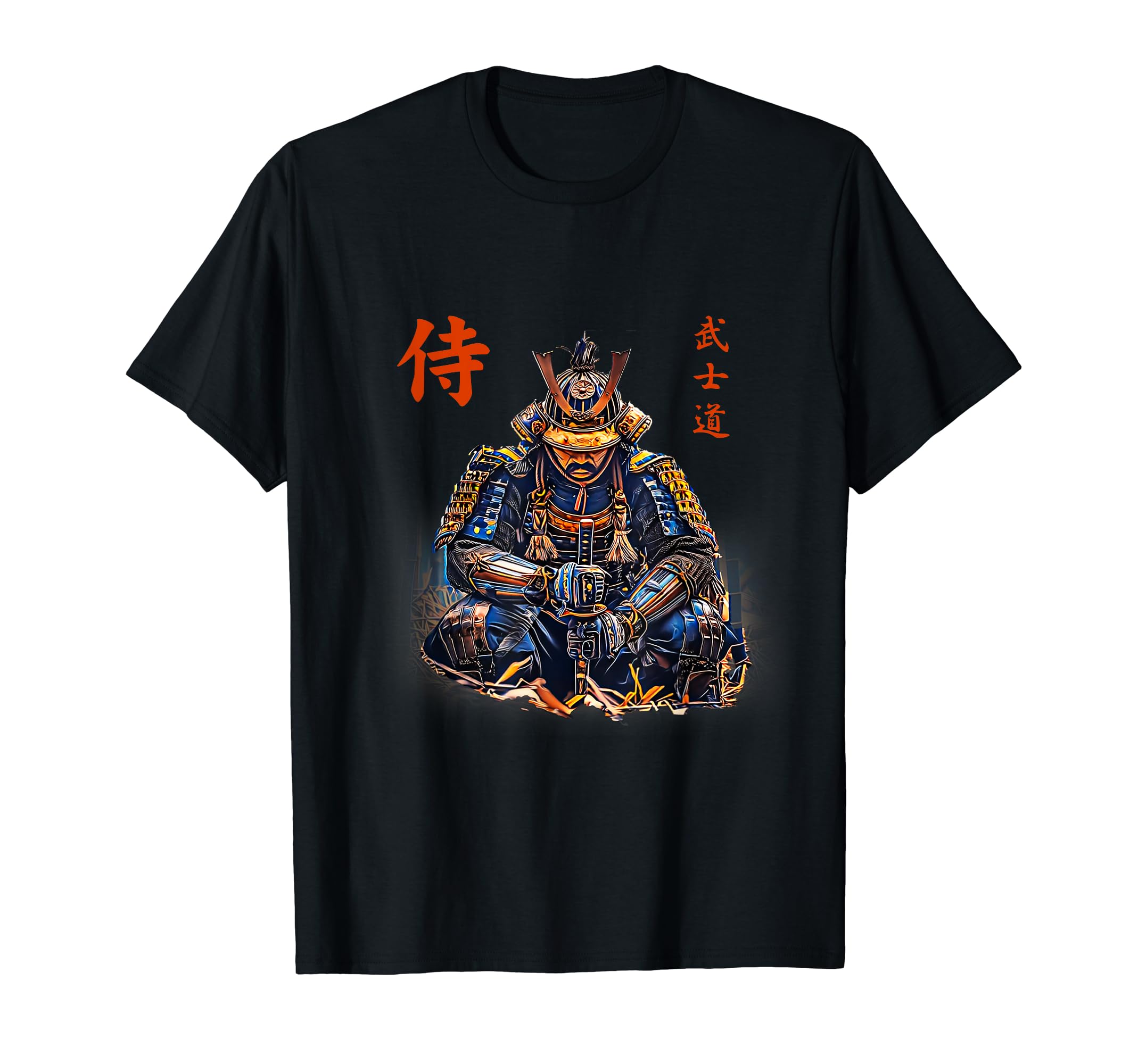 Amazon | 日本の侍漢字武士 Tシャツ | Tシャツ・カットソー 通販