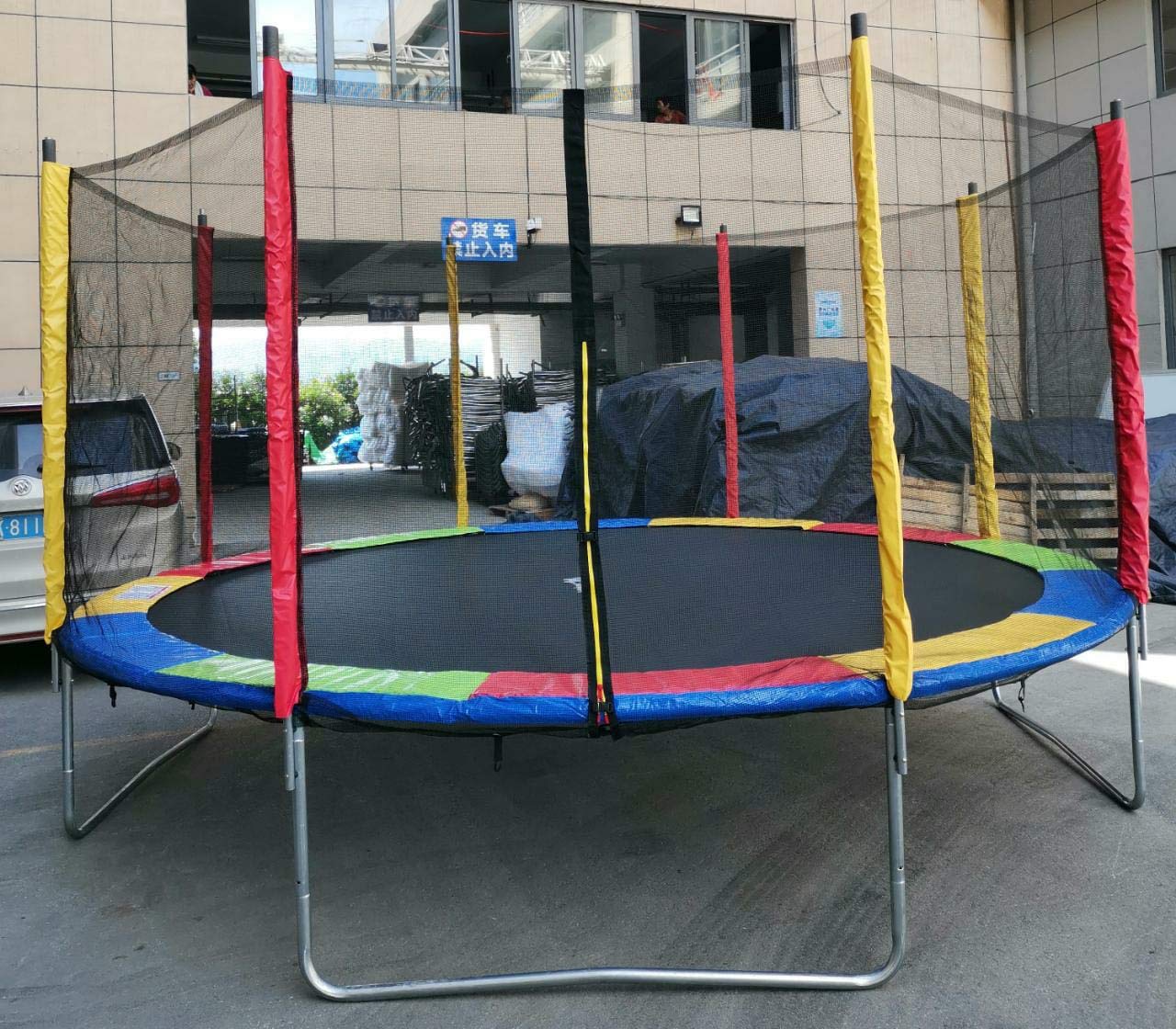 KASHVI INFLATABLES Fitness TUV Approved Trampoline with Enclosure net
