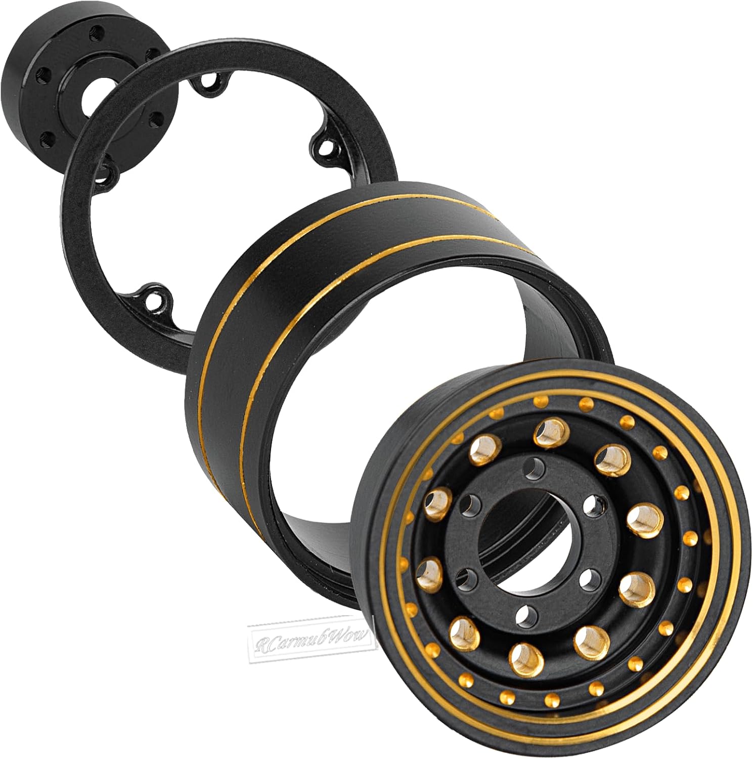 1.0 Beadlock Wheels and Tires for 1/24 1/18 RC Crawler Car SCX24 TRX4M,Brass 1.0 Beadlock Wheels 1.0 Beadlock Tires Set Soft Sticky 1.0 Mud Tires,4pcs