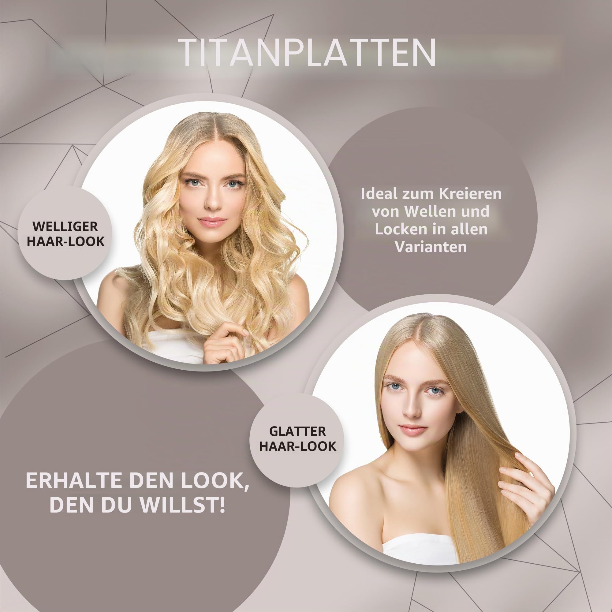 Corioliss C1 | Glätteisen | Haarglätter für Frauen | Titanplatten und Curling für feines Haar | Professionelles Eisen mit Temperaturregelung (Leopard Gold Soft Touch)