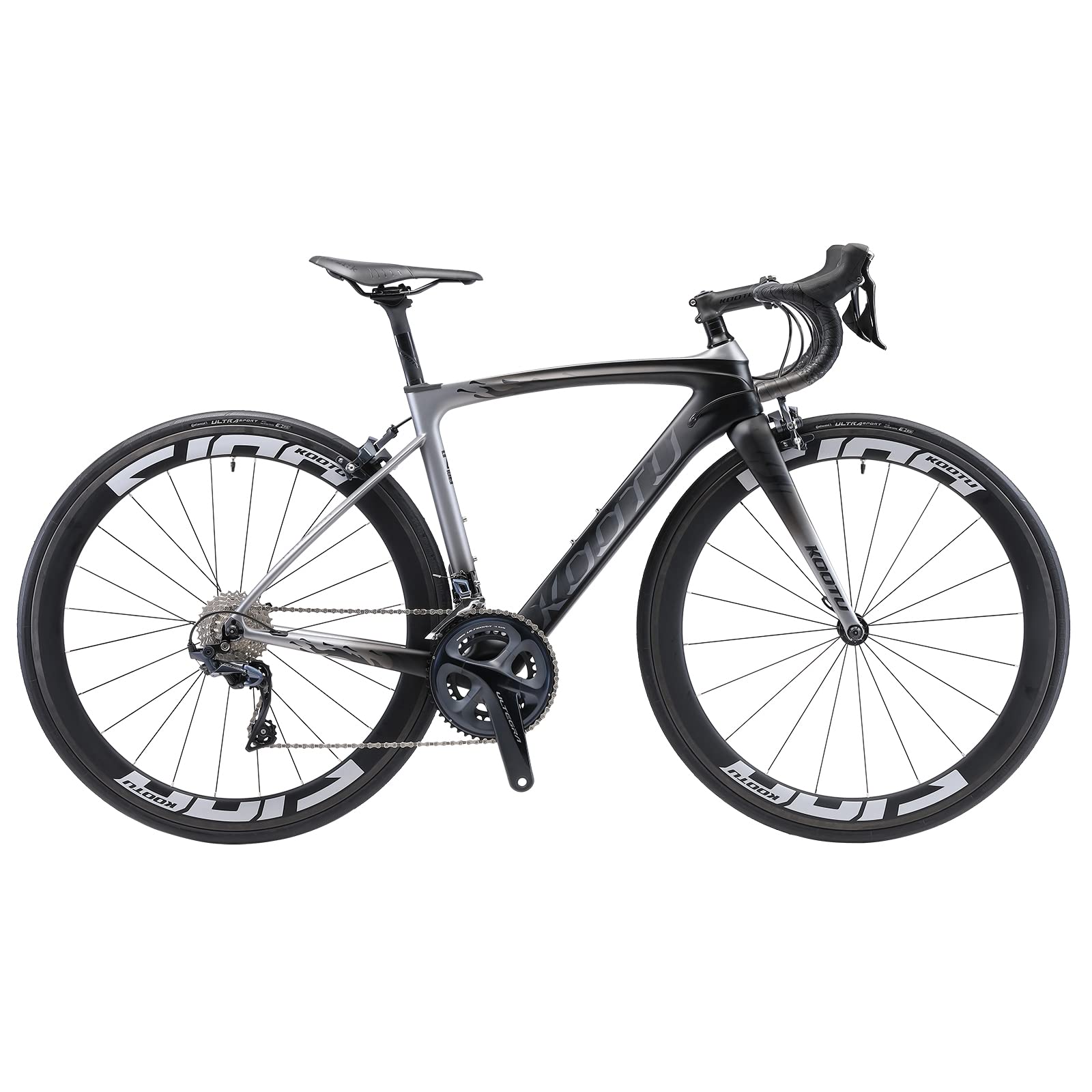 KOOTU Carbon Road Bike, 700c Carbon Fiber Frame Road Bicycle with Shimano ULTEGRA R8000 22 Speed Gro
