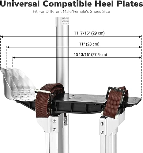 Miniatura 4 de Yescom Zancos para Paneles de Yeso 36" - 50" Herramienta de Pintura de Aluminio Ajustable con Almohadillas Cómodas para las Piernas para Techo,