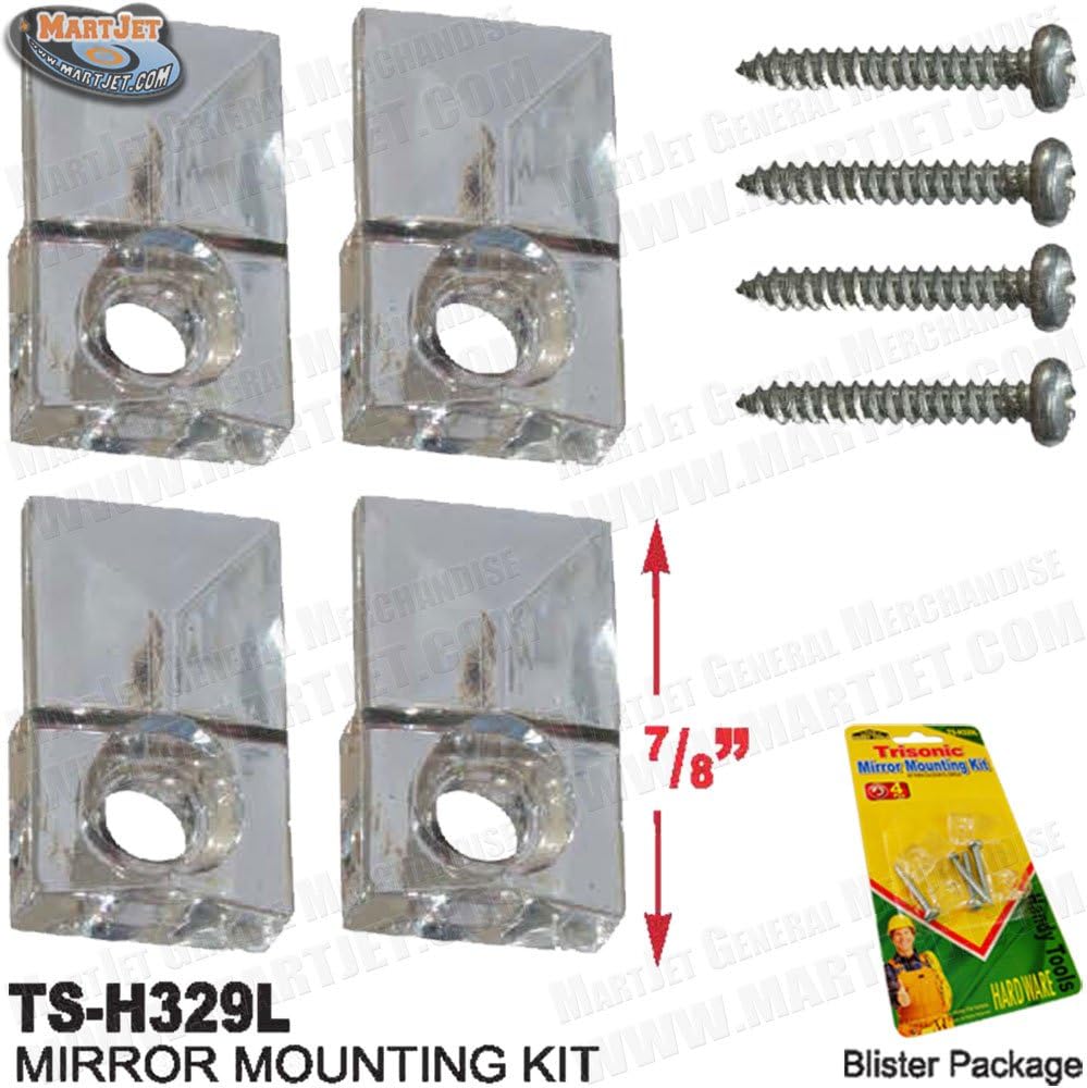 Mirror Mounting Kit 1/8" (4pcs) Home & Kitchen