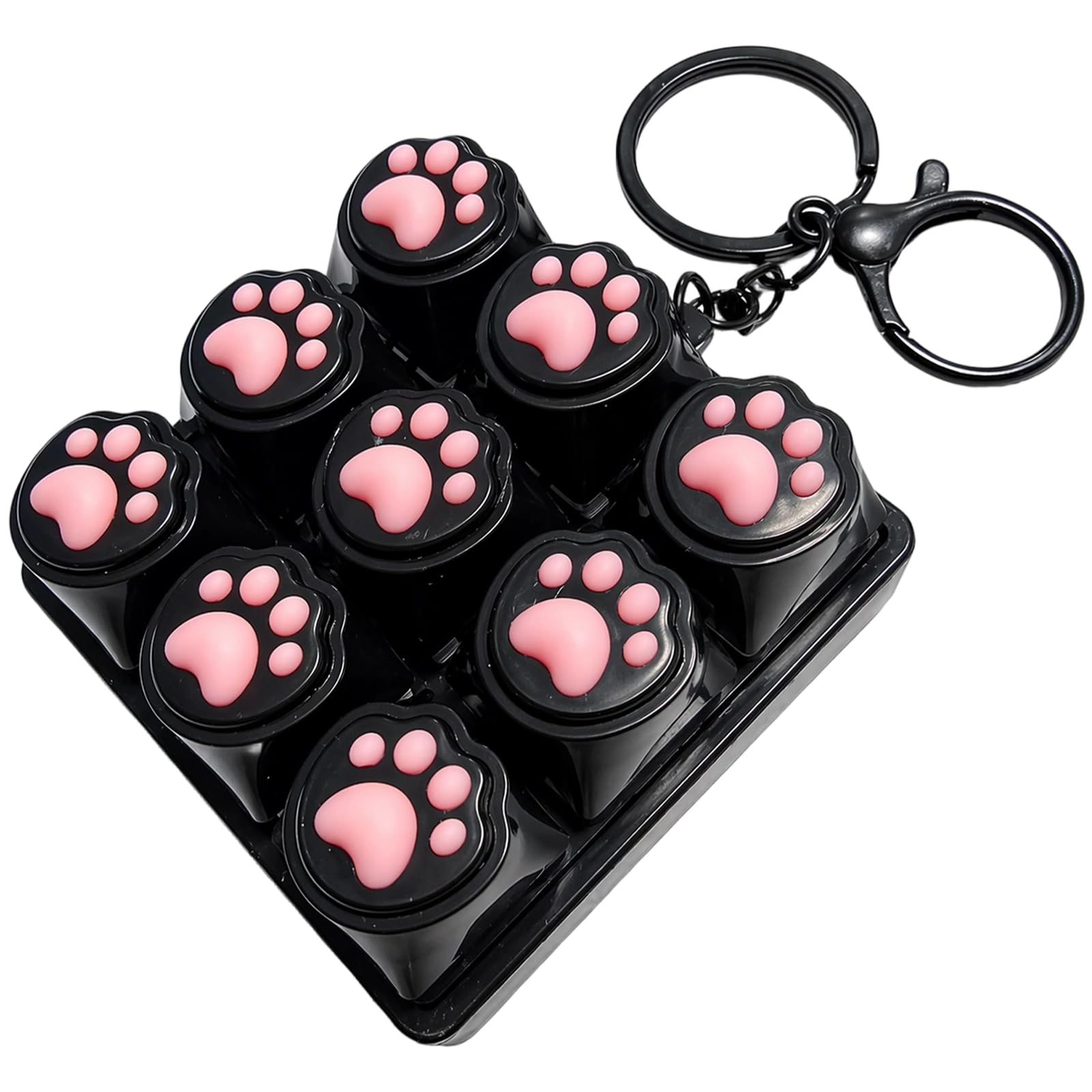 KhgFov Keyboard Clicker, Keyboard Fidget, Fidget Clicker for Stress Relief, Adult Fidget Gadgets for Office, Portable Keyboard Fidget Device with Black Design, for Individuals Aged 15 and Above