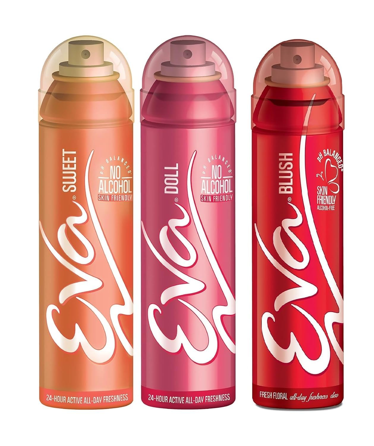 Eva Deodorant Spray Doll Sweet and Blush Combo Pack of 3 Body Deodorant for Women 125 ml Each Total 375 ml Daily Personal Care Fresh Fragrance Spray-picture-10