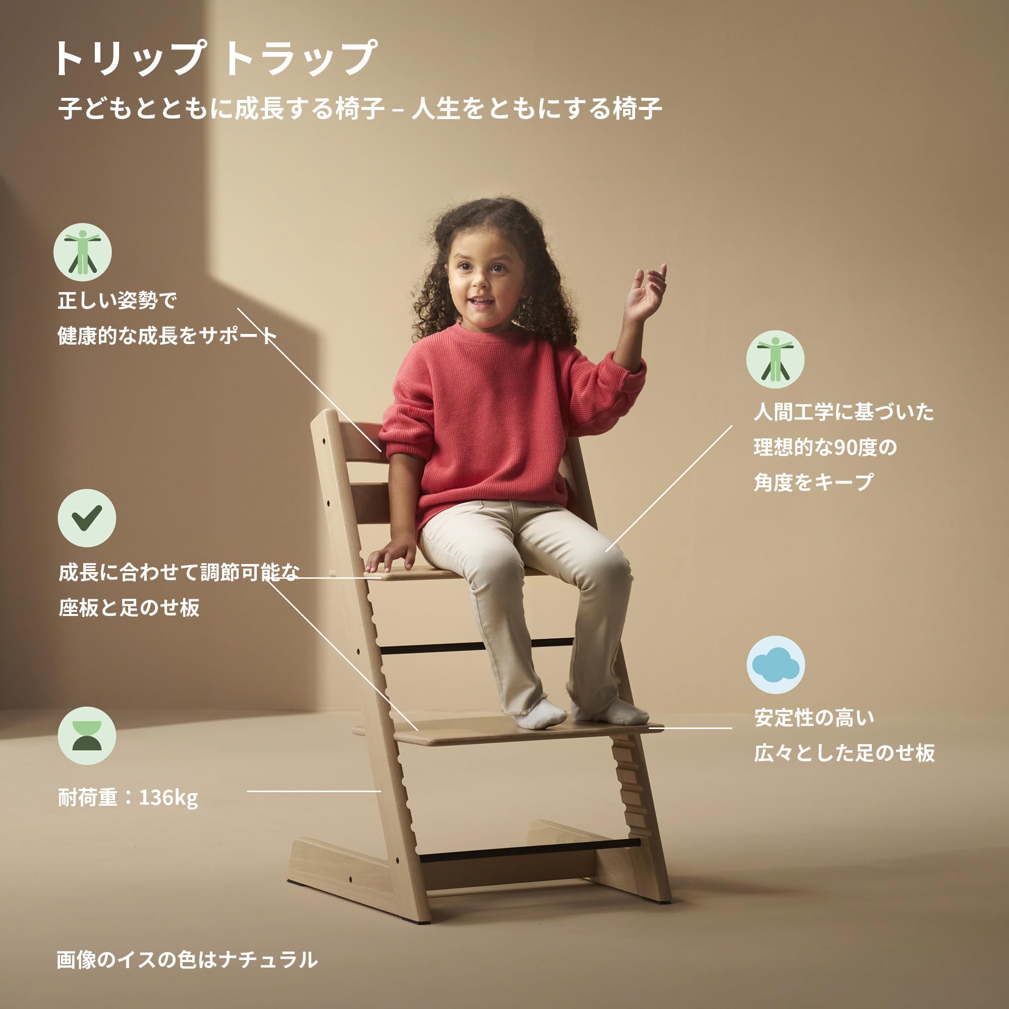 Amazon | Stokke(ストッケ)【公式】トリップトラップ ベビーチェア