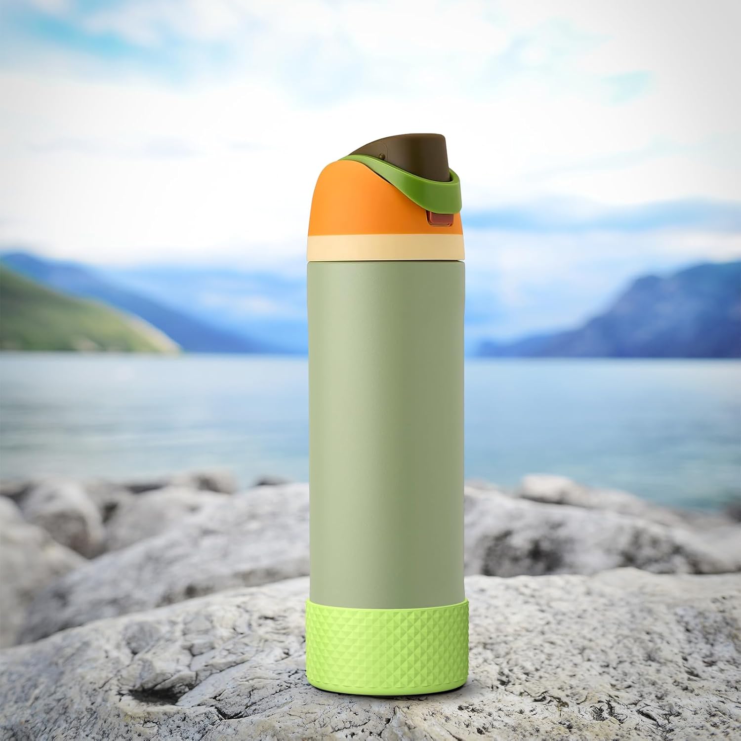 yoelike Diamond Silicone Water Bottle Boot for Owala, Anti-Slip Protective Sleeve for FreeSip/Twist/Flip, Watter Bottle Accessories, Bottom Bumper Cover, Dishwasher Safe, BPA Free - Image 7