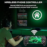 Vista 7 de Wireless Phone Controller for iPhone/Android No Deadzone, Mobile Gaming Controller Support Xbox Game Pass, Steam Link, GeForce Now, Call of Duty