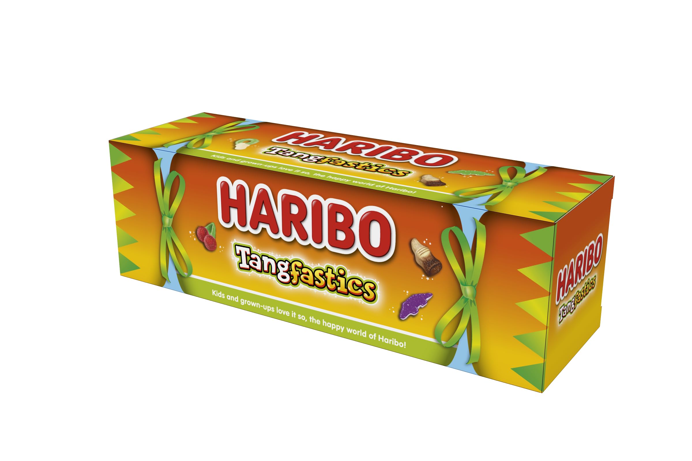 HARIBO Tangfastics Tube 120g – Festive Fizzy Gummies, Christmas Sweets & Stocking Filler Treats
