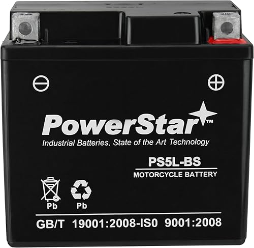 Miniatura 4 de PowerStar YTX5L-BS PTX5L-BS CTX5L-BS alto rendimiento sin mantenimiento 12V 4Ah batería